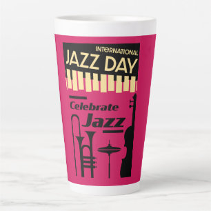 Internationale jazzdag 30 april latte mok