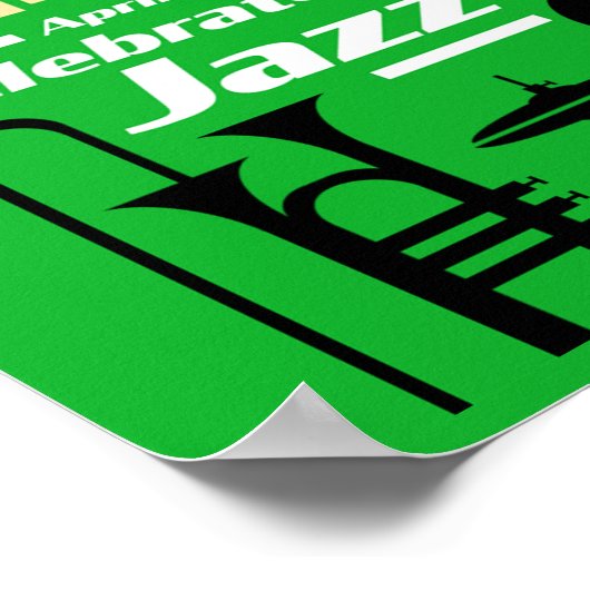 Internationale jazzdag 30 april poster (Hoek)