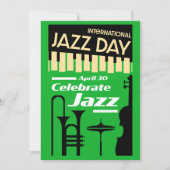 Internationale jazzdag 30 april save the date (Voorkant)