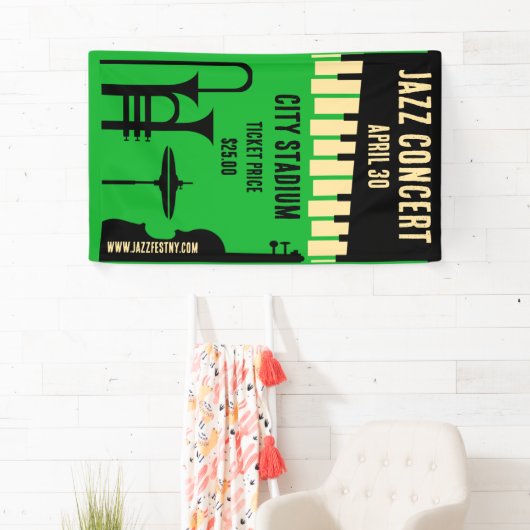 Internationale jazzdag 30 april spandoek (Insitu)