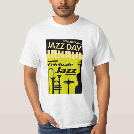 Internationale jazzdag 30 april T-Shirt (Voorkant)