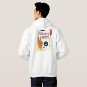 Internationale jeugddag, 12 augustus, hoodie (Achterkant volledig)