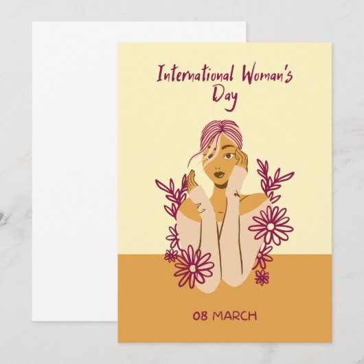Internationale Kaart op vrouwendag (Voorkant / Achterkant)