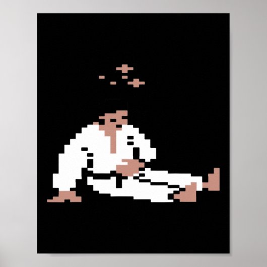 Internationale karate IK+ maagpijn spectrum C64 Poster (Voorkant)