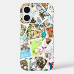 Internationale Kat Postzegel iPhone Case