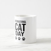 Internationale katten dag viering koffiemok (Center)