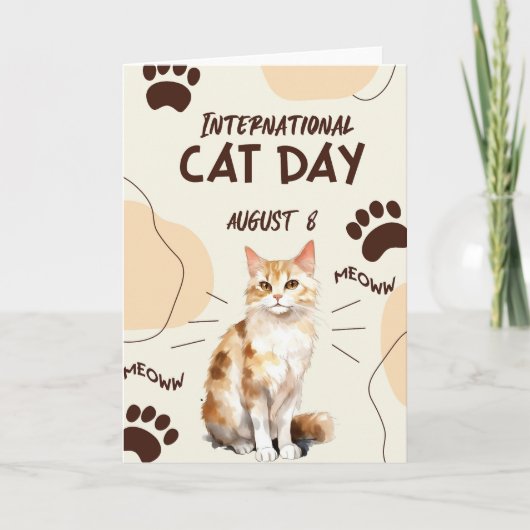 Internationale Kattendag  Kaart (Voorkant)