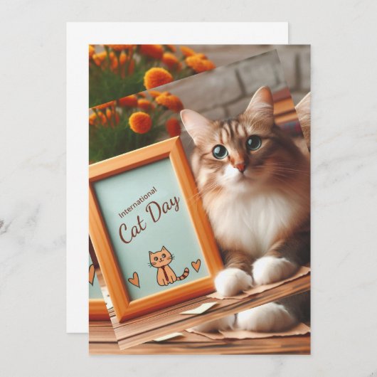 Internationale kattendag kaart (Voorkant / Achterkant)