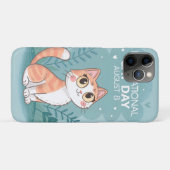 Internationale Kattendag Schattige Whimsical Kat K Case-Mate iPhone Case (Achterkant (horizontaal))
