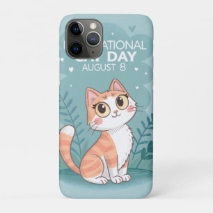 Internationale Kattendag Schattige Whimsical Kat K Case-Mate iPhone Case