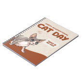 Internationale Kattendag Sphynx Viering Kunst Notitieboek (Linkerzijde)