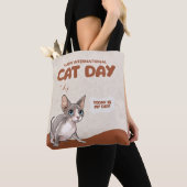 Internationale Kattendag Sphynx Viering Kunst Tote Bag (Dichtbij)