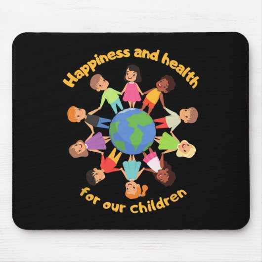 Internationale Kinderdagplaneet Aarde ondersteunen Muismat (Voorkant)
