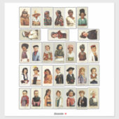 Internationale kinderreiscollage sticker (Vel)