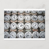 Internationale klokken briefkaart (Voorkant)