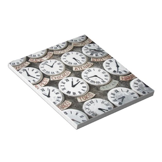 Internationale klokken notitieblok (Schuin)