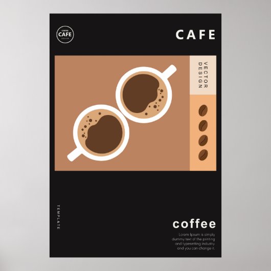 Internationale koffie poster (Voorkant)