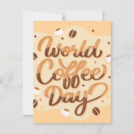 Internationale Koffiedag Briefkaart