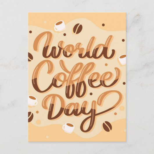 Internationale Koffiedag Briefkaart (Voorkant)