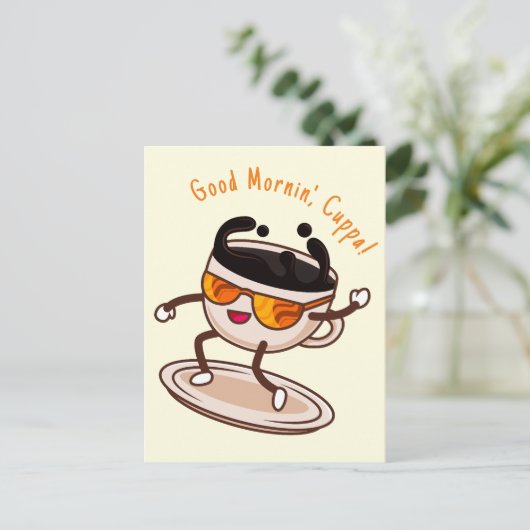 Internationale Koffiedag Briefkaart (Staand voorkant)