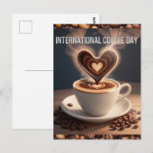 Internationale Koffiedag Briefkaart (Voorkant / Achterkant)