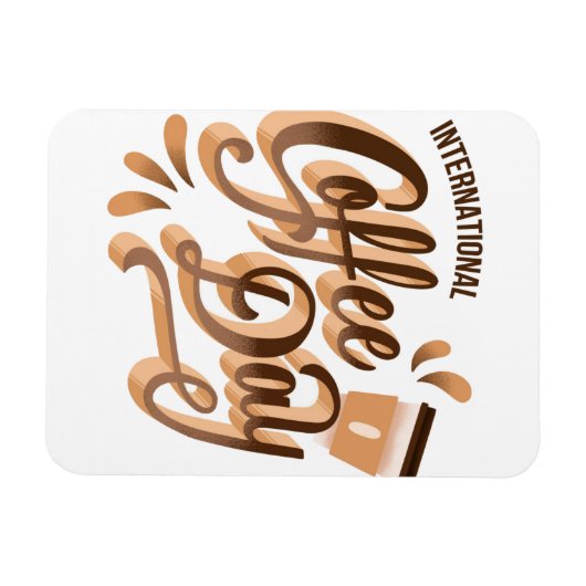 Internationale Koffiedag Magneet (Horizontaal)