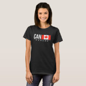 Internationale landencode van Canada voor de vlag  T-shirt (Voorkant volledig)