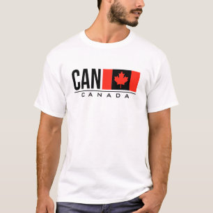 Internationale landencode van Canada voor de vlag T-shirt