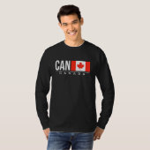Internationale landencode van Canada voor de vlag T-shirt (Voorkant volledig)