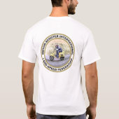 Internationale Landsnelheidsfederatie voor de moto T-shirt (Achterkant)