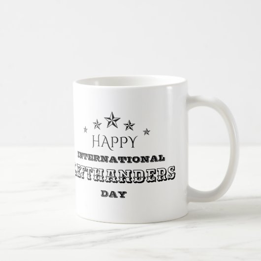 Internationale Linkshandigen Dag Koffiemok (Rechts)