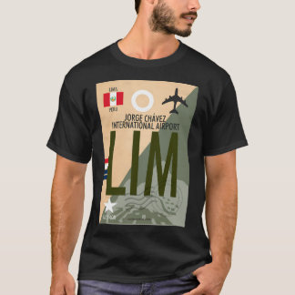 Internationale Luchthaven Jorge Chavez Lim Bagage T-shirt