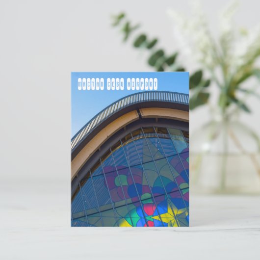 Internationale luchthaven Mactan Cebu Briefkaart (Staand voorkant)