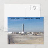 Internationale luchthaven Salt Lake City Briefkaart (Voorkant / Achterkant)
