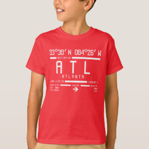 Internationale Luchthavencode Atlanta T-shirt