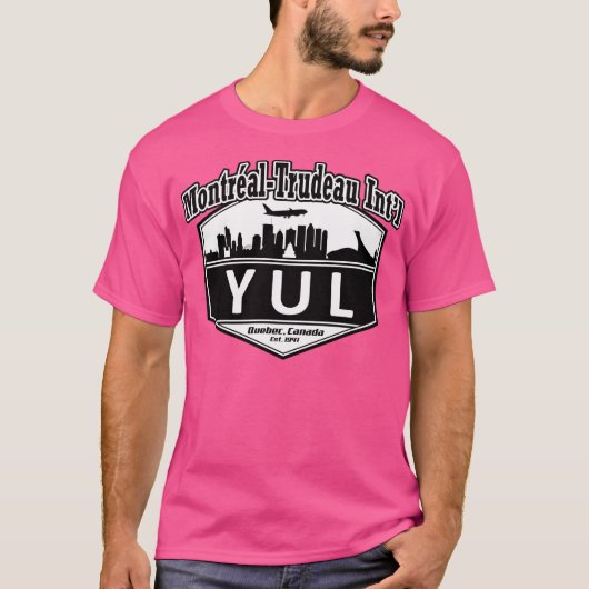 internationale luchthavencode van Montreal-Trudeau T-shirt (Voorkant)