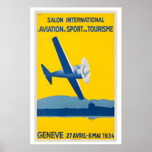Internationale Luchtvaart Sport Toerisme Salon Gen Poster