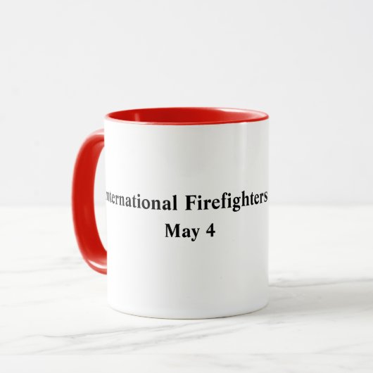 Internationale Mok van brandweerdag (Voorkant links)