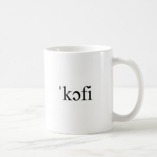 Internationale Mok voor fonetisch alfabet koffie