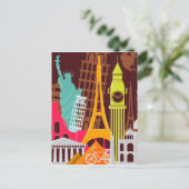 Internationale monumenten briefkaart (Staand voorkant)