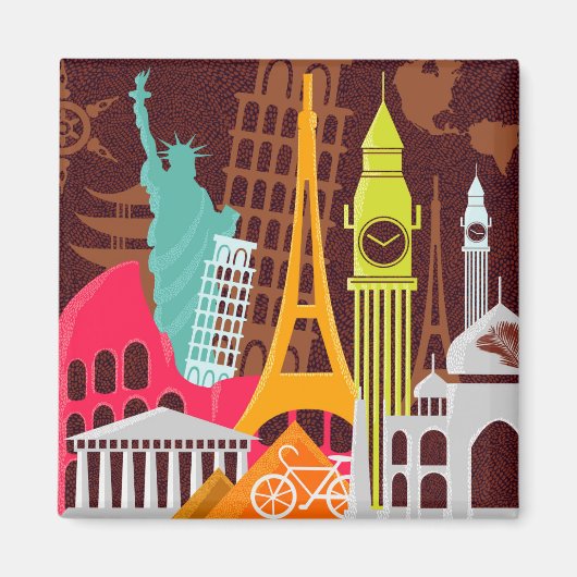 Internationale monumenten magneet (Voorkant)