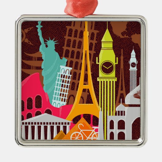 Internationale monumenten metalen ornament (Voorkant)