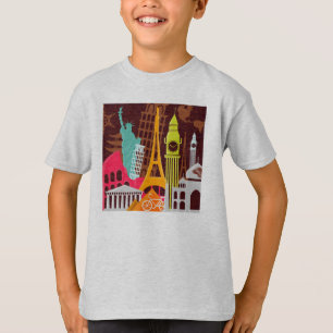 Internationale monumenten t-shirt