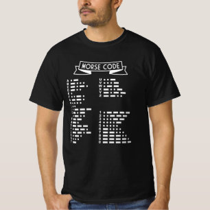 Internationale Morse Code T-shirt