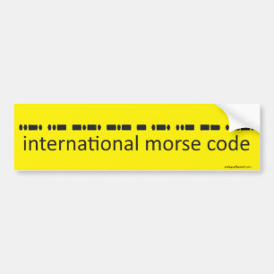 internationale morsecode-Bumpersticker Bumpersticker