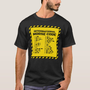 Internationale Morsecode – STEM Gele Design T-shirt