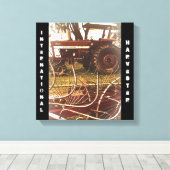 Internationale oogstmachine canvas afdruk (Insitu (Houten vloer))