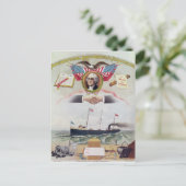 Internationale organisatie voor langshoremannen briefkaart (Staand voorkant)