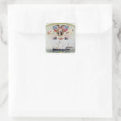 Internationale organisatie voor langshoremannen vierkante sticker (Tas)