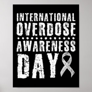 Internationale Overdosering Bewustmaking Dag I Dra Poster